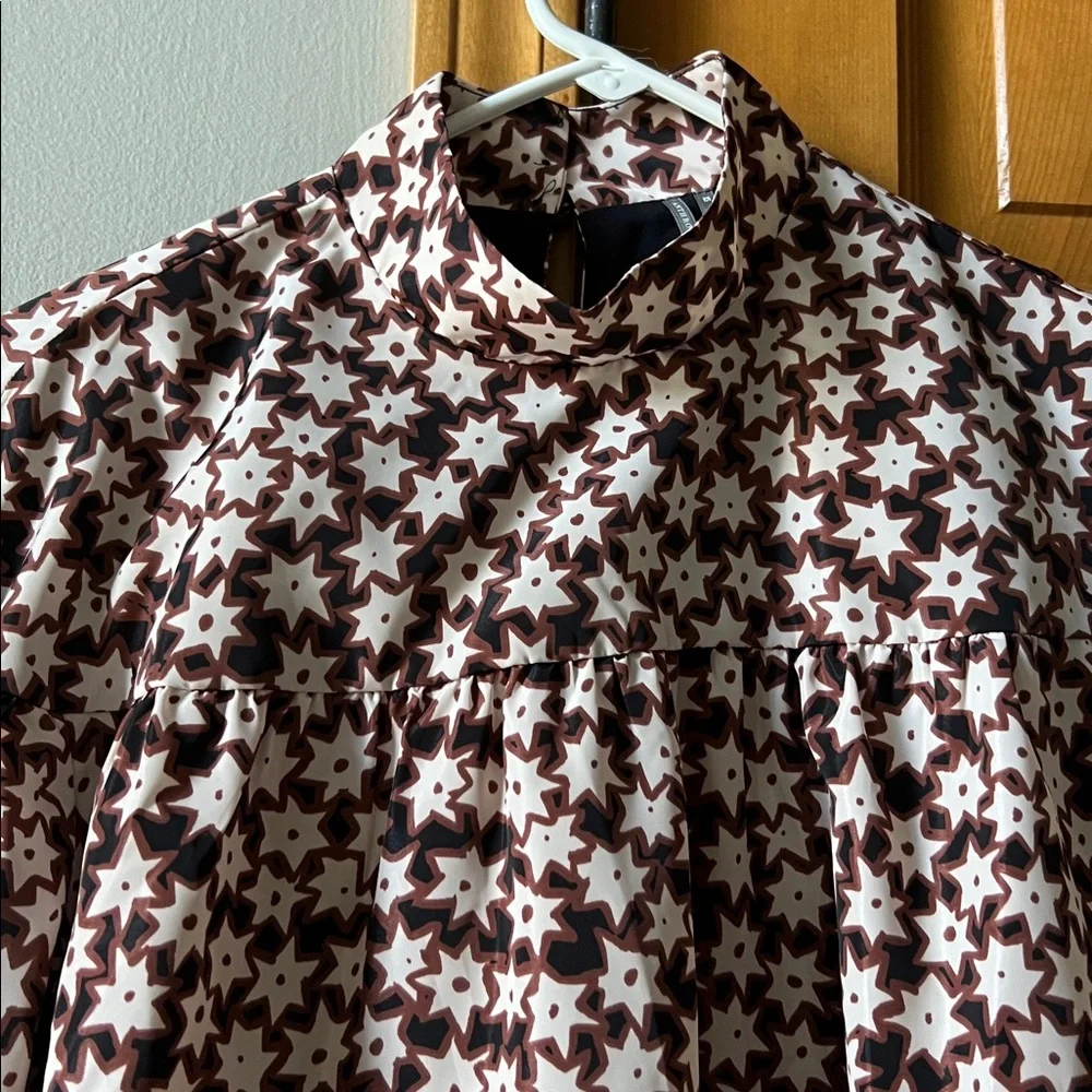 Anthropologie Starry Women’s Dress size XS in Brown and White - Picture 4 of 4